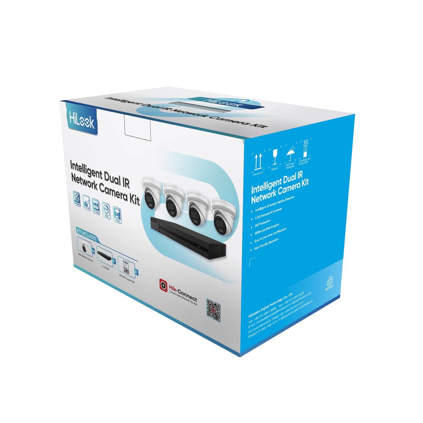 HiLook 4 Channel 6MP Kit IK-4246TH-MM-P