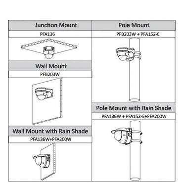 Aluminum Pole Mount Bracket - PFA152 - E - Total Security Equipment