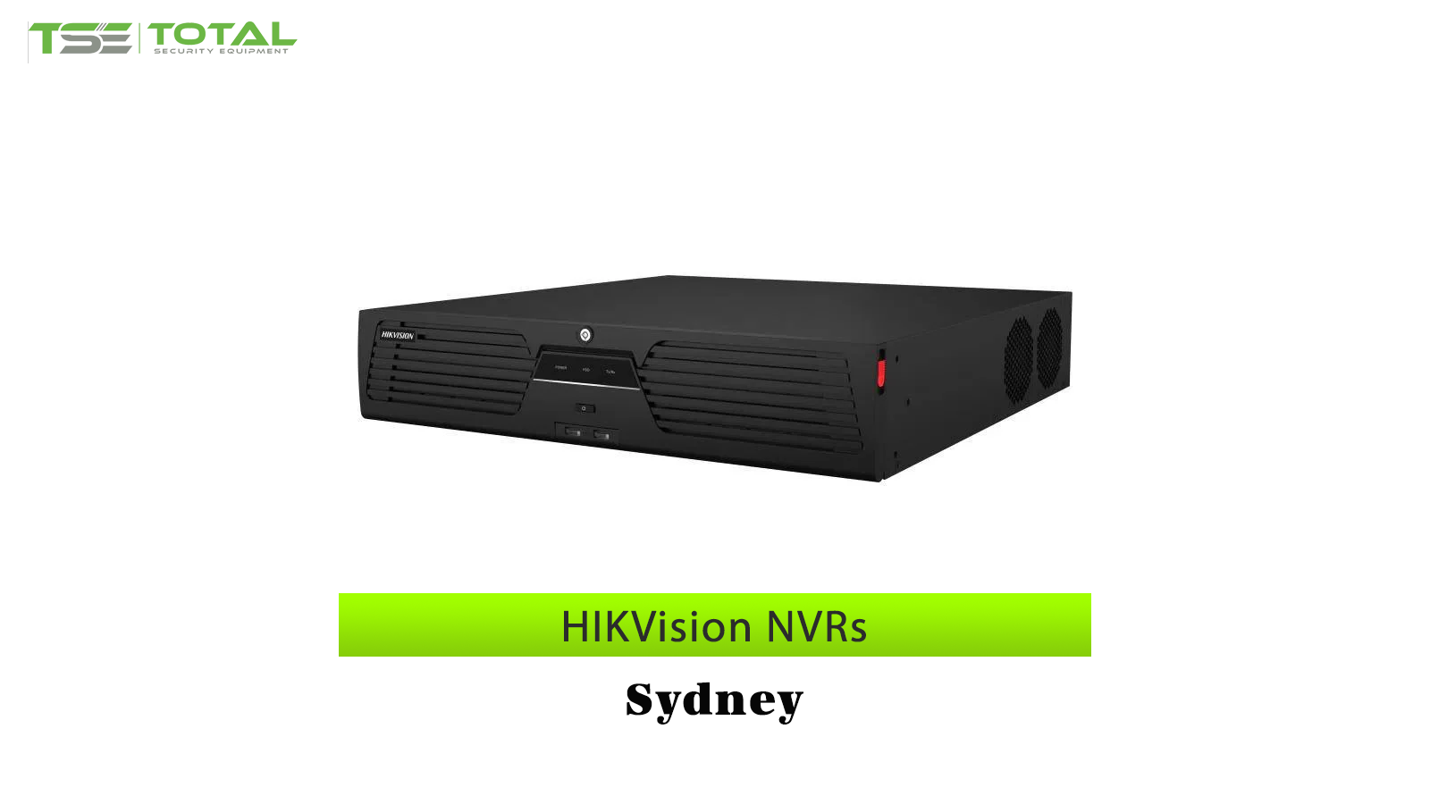 HIKVision NVRs Sydney