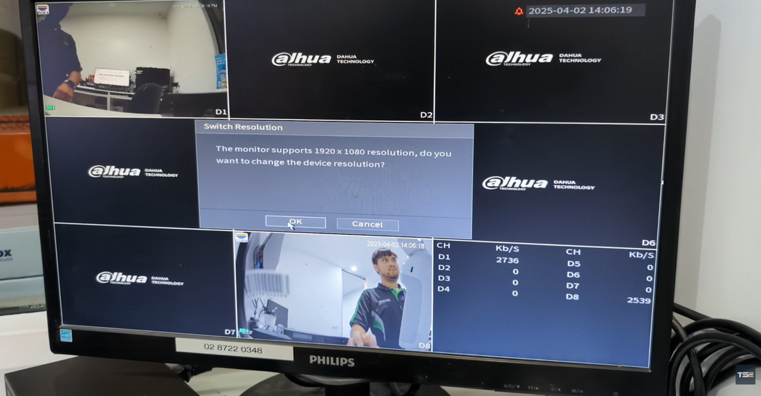Initialize the Dahua IP Camera system