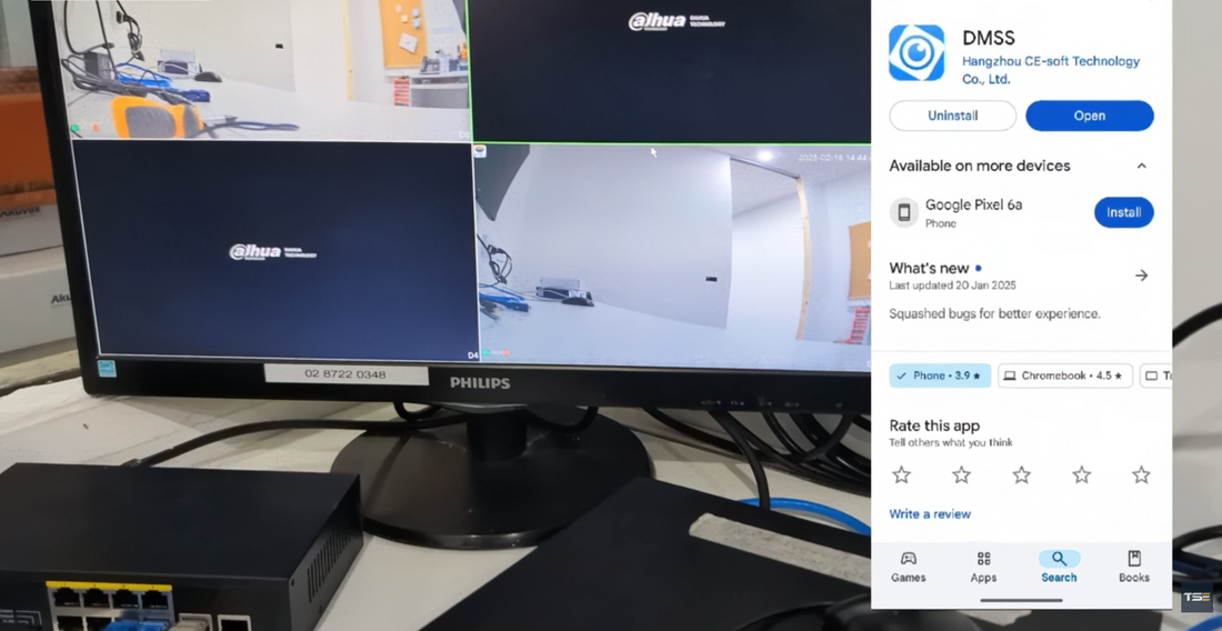 Setup Dahua CCTV on mobile app