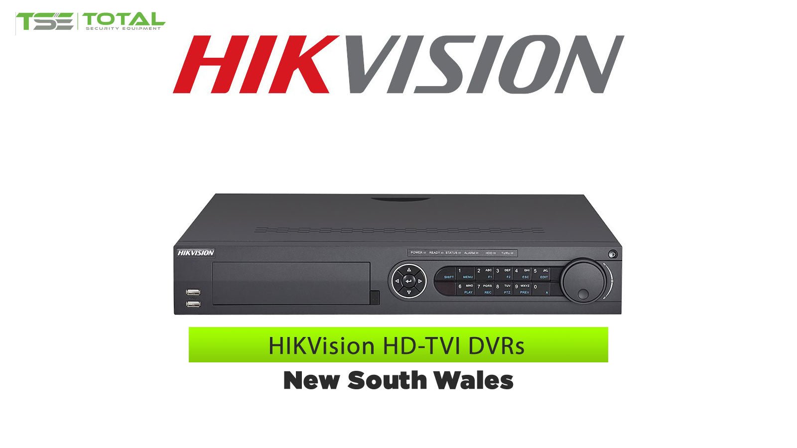 HIKVision HD-TVI DVRs New South Wales - Total Security Equipment