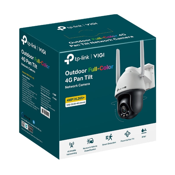 VIGI C540-4G(4mm) 4MP 4G LTE Full-Color Pan/Tilt Network Camera