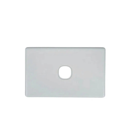 1 Gang Slimline Wall Plate, White Colour-Trantech Security-[SKU]-[Total Security Equipment]-[TSE]