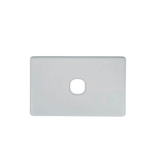 1 Gang Slimline Wall Plate, White Colour-Trantech Security-[SKU]-[Total Security Equipment]-[TSE]