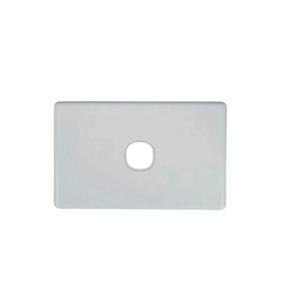 1 Gang Slimline Wall Plate, White Colour - Total Security Equipment