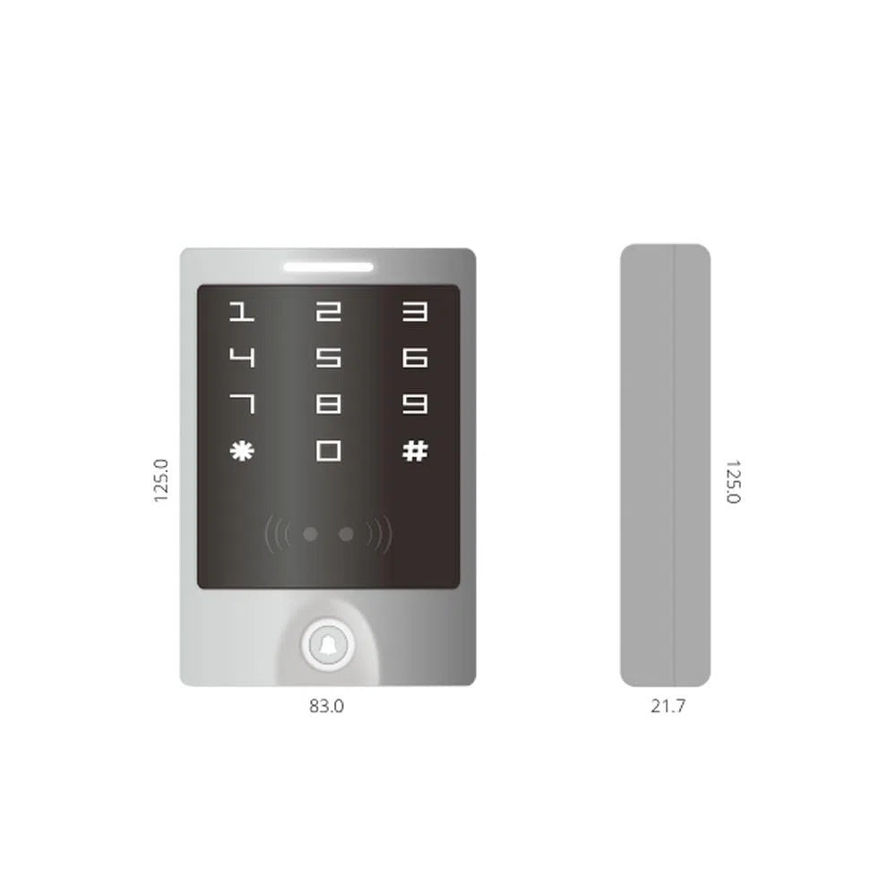 Access Control Electronic Touch Keypad, Waterproof - TKB-1068B-Trantech Security-[SKU]-[Total Security Equipment]-[TSE]