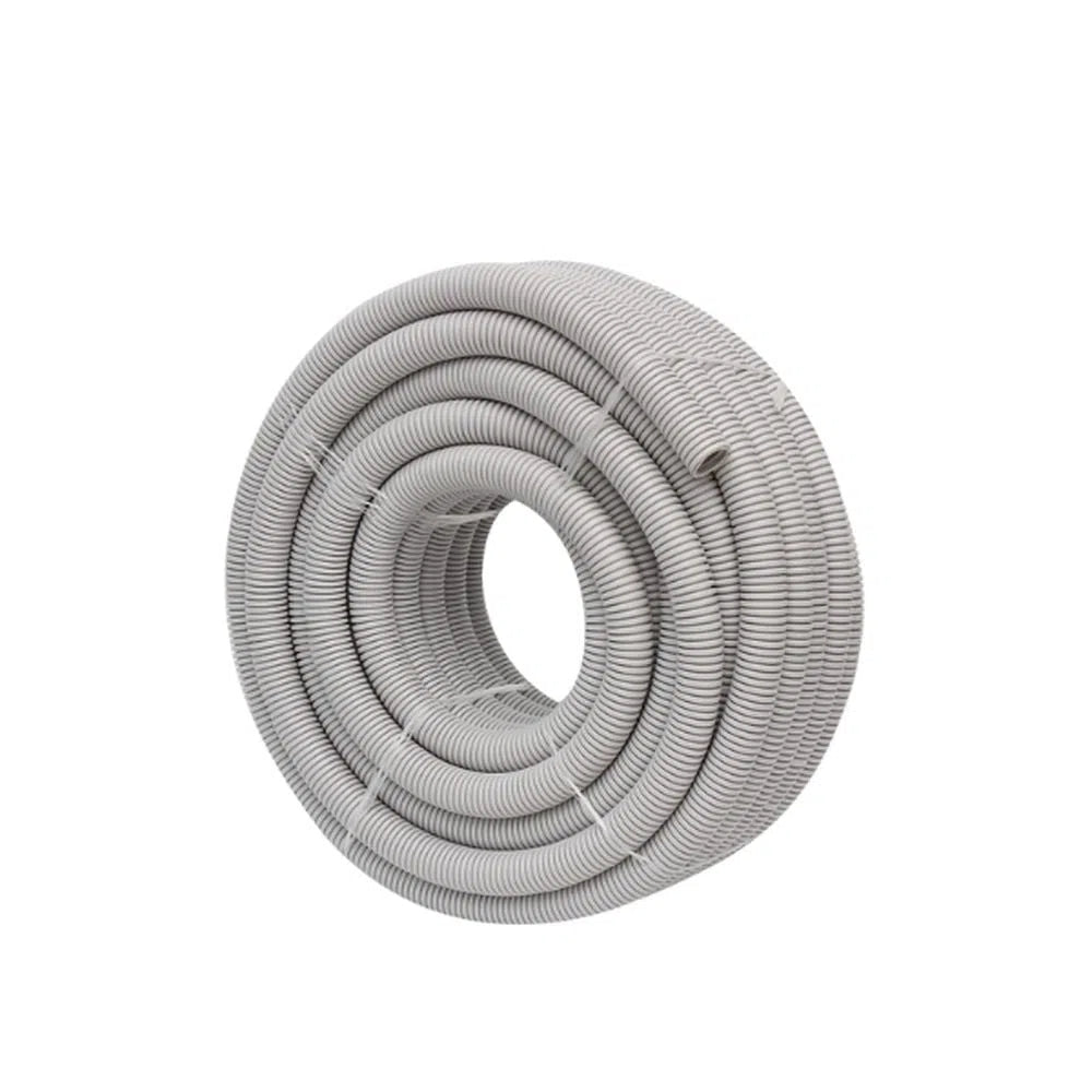 20mm Corrugated Conduit Medium Duty Roll, Grey - Total Security Equipment