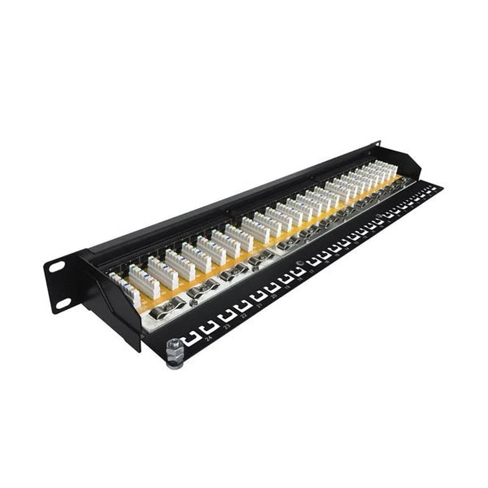 24 Port Cat6 Universal Termination Patch Panel-Trantech Security-[SKU]-[Total Security Equipment]-[TSE]