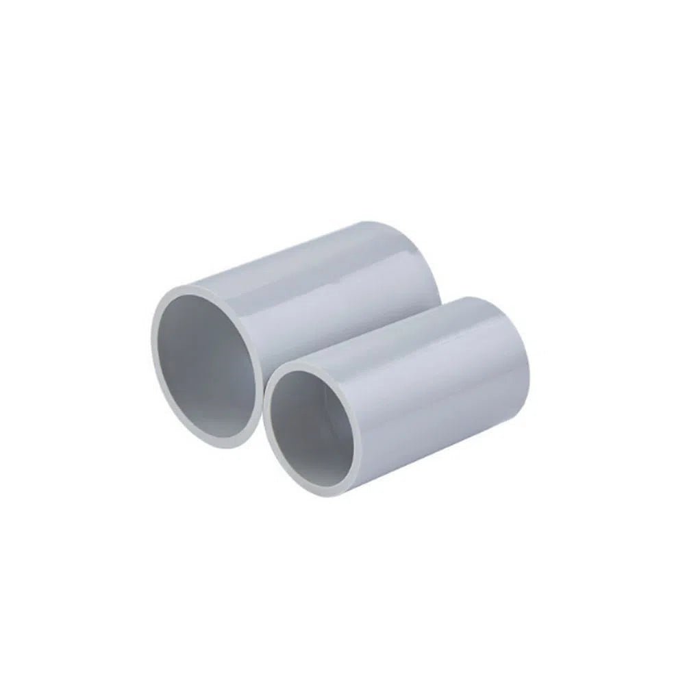 25mm Coupling Plain to Plain Conduit, Grey - Total Security Equipment