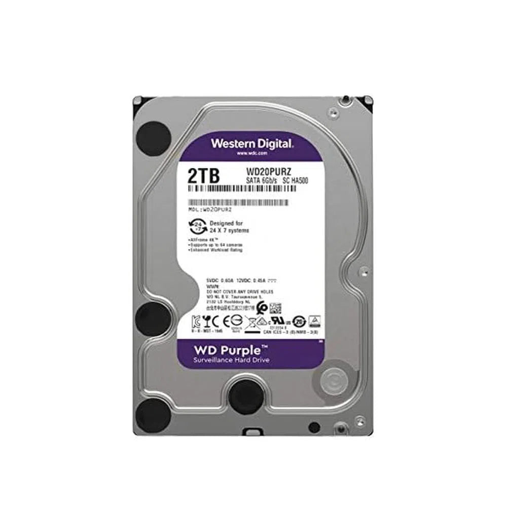 2TB WD Purple Surveillance Internal Hard Drive - Total Security Equipment