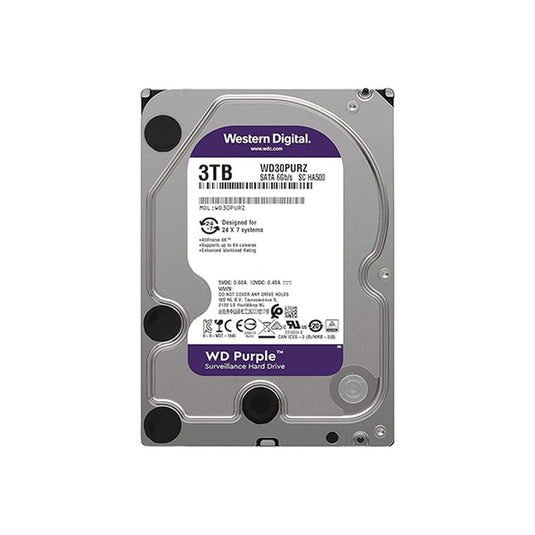 3TB WD Purple Surveillance Internal Hard Drive-Western Digital-[SKU]-[Total Security Equipment]-[TSE]