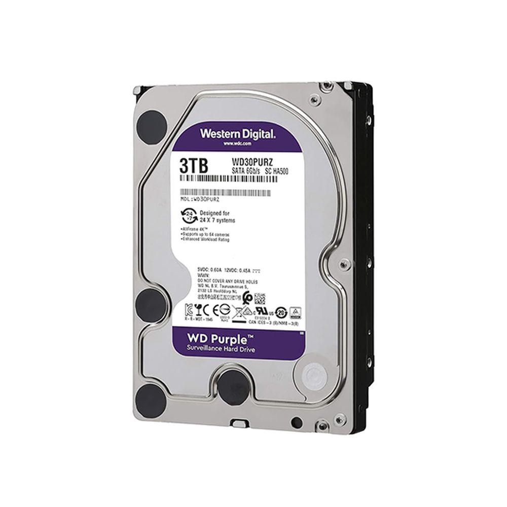 3TB WD Purple Surveillance Internal Hard Drive-Western Digital-[SKU]-[Total Security Equipment]-[TSE]