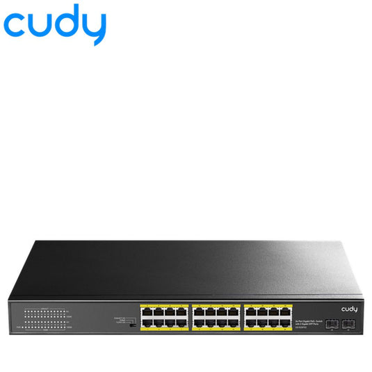 Cudy 24-Port Gigabit PoE+ Switch with 2 Gigabit SFP Ports-Total Security Equipment-[SKU]-[Total Security Equipment]-[TSE]