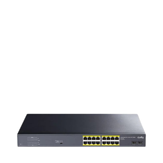 Cudy 16-Port Gigabit PoE+ Switch with 2 Gigabit SFP Ports-Total Security Equipment-[SKU]-[Total Security Equipment]-[TSE]