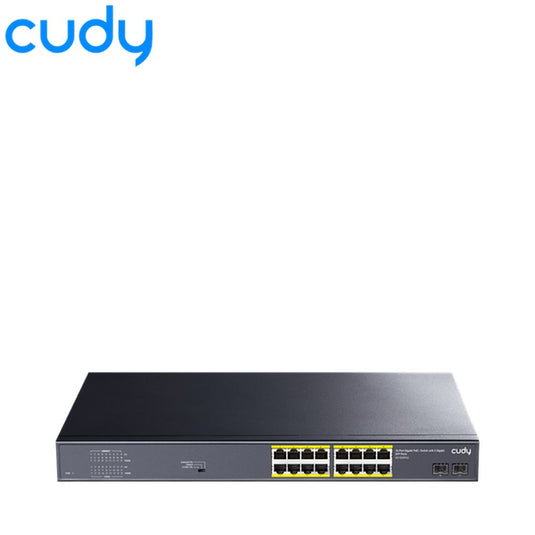 Cudy 16-Port Gigabit PoE+ Switch with 2 Gigabit SFP Ports-Total Security Equipment-[SKU]-[Total Security Equipment]-[TSE]