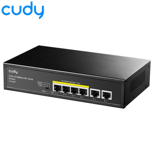Cudy 6-Port 10/100M PoE+ Switch-Total Security Equipment-[SKU]-[Total Security Equipment]-[TSE]
