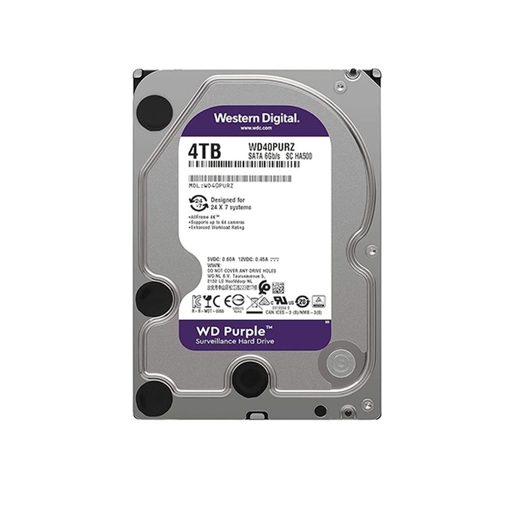 4TB WD Purple Surveillance Internal Hard Drive - Total Security Equipment