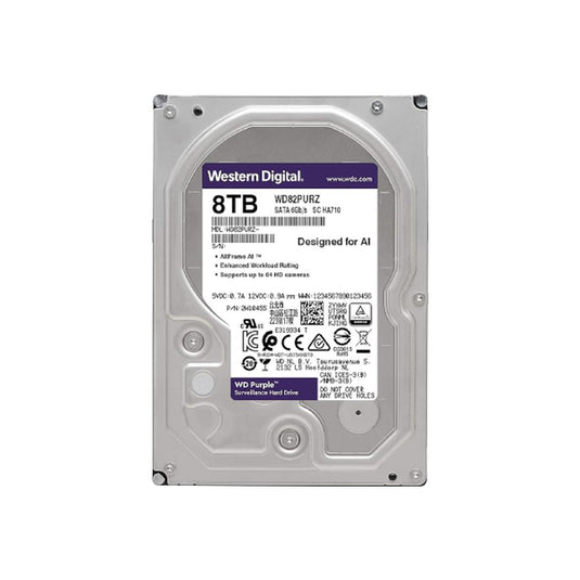 8TB WD Purple Surveillance Internal Hard Drive-Western Digital-[SKU]-[Total Security Equipment]-[TSE]