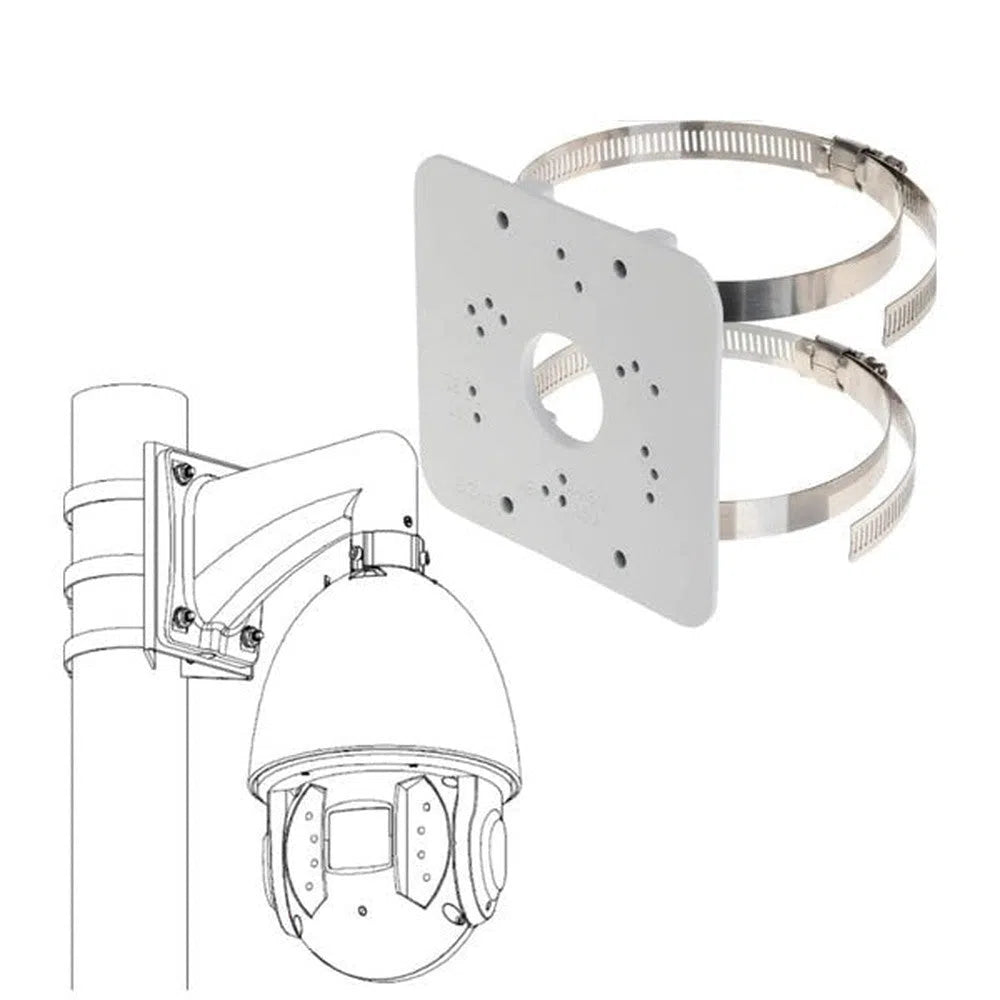 Aluminum Pole Mount Bracket - PFA152-E-Trantech Security-[SKU]-[Total Security Equipment]-[TSE]