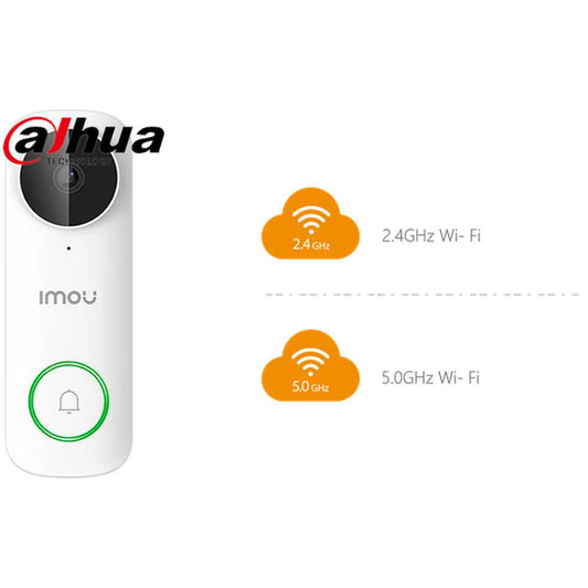 Dahua Imou 5MP Video Doorbell - DB61i-W-D4-Trantech Security-[SKU]-[Total Security Equipment]-[TSE]