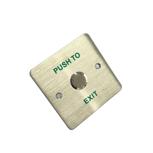 Exit Button Square Stainless Steel Panel - EB-814C-Trantech Security-[SKU]-[Total Security Equipment]-[TSE]