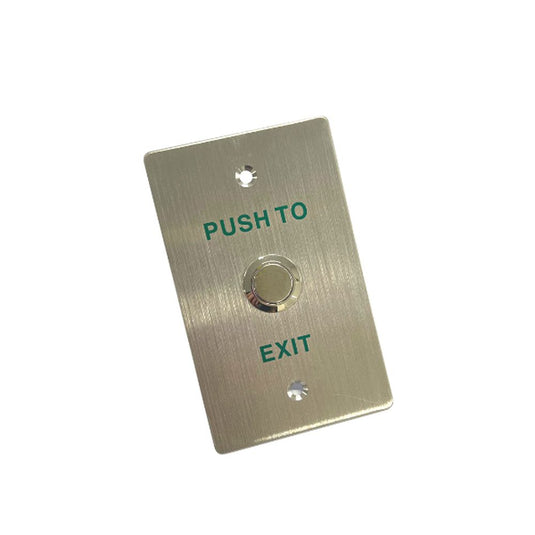 Exit Button Wide Stainless Steel Panel - EB-814D-Trantech Security-[SKU]-[Total Security Equipment]-[TSE]