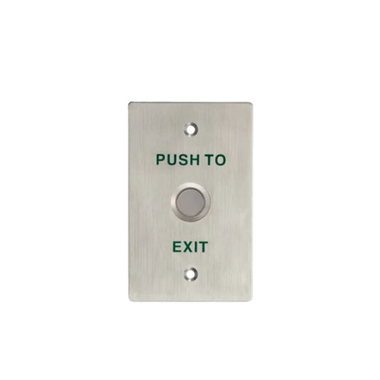 Exit Button Slim Stainless Steel Panel - EB-814B-Trantech Security-[SKU]-[Total Security Equipment]-[TSE]