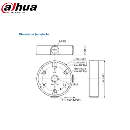 Dahua Junction Box - PFA137-B-Trantech Security-[SKU]-[Total Security Equipment]-[TSE]