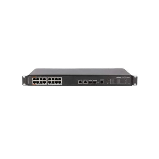 Dahua 16-port 100 Mbps + 2-port Gigabit Managed PoE Switch - PFS4218-16ET-190-Trantech Security-[SKU]-[Total Security Equipment]-[TSE]