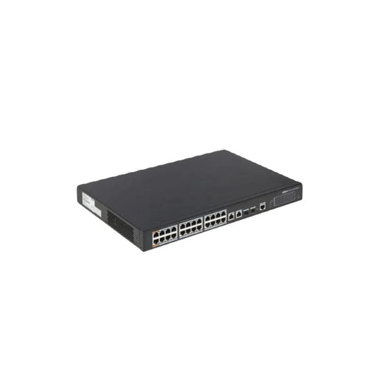 Dahua 24-port 100 Mbps + 2-port Gigabit Managed PoE Switch - PFS4226-24ET-240-Trantech Security-[SKU]-[Total Security Equipment]-[TSE]