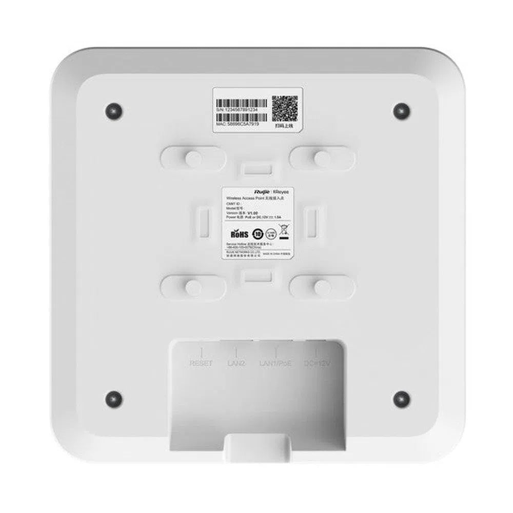 Ruijie Reyee Wi-Fi 6 AX1800 Ceiling Access Point - RG-RAP2260(G)-Trantech Security-[SKU]-[Total Security Equipment]-[TSE]