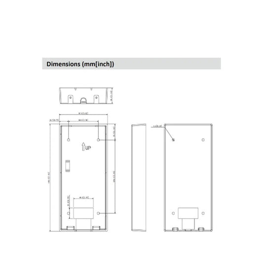 Security Surface Mount Bracket Box DHI-VTO6221|3221-Trantech Security-[SKU]-[Total Security Equipment]-[TSE]