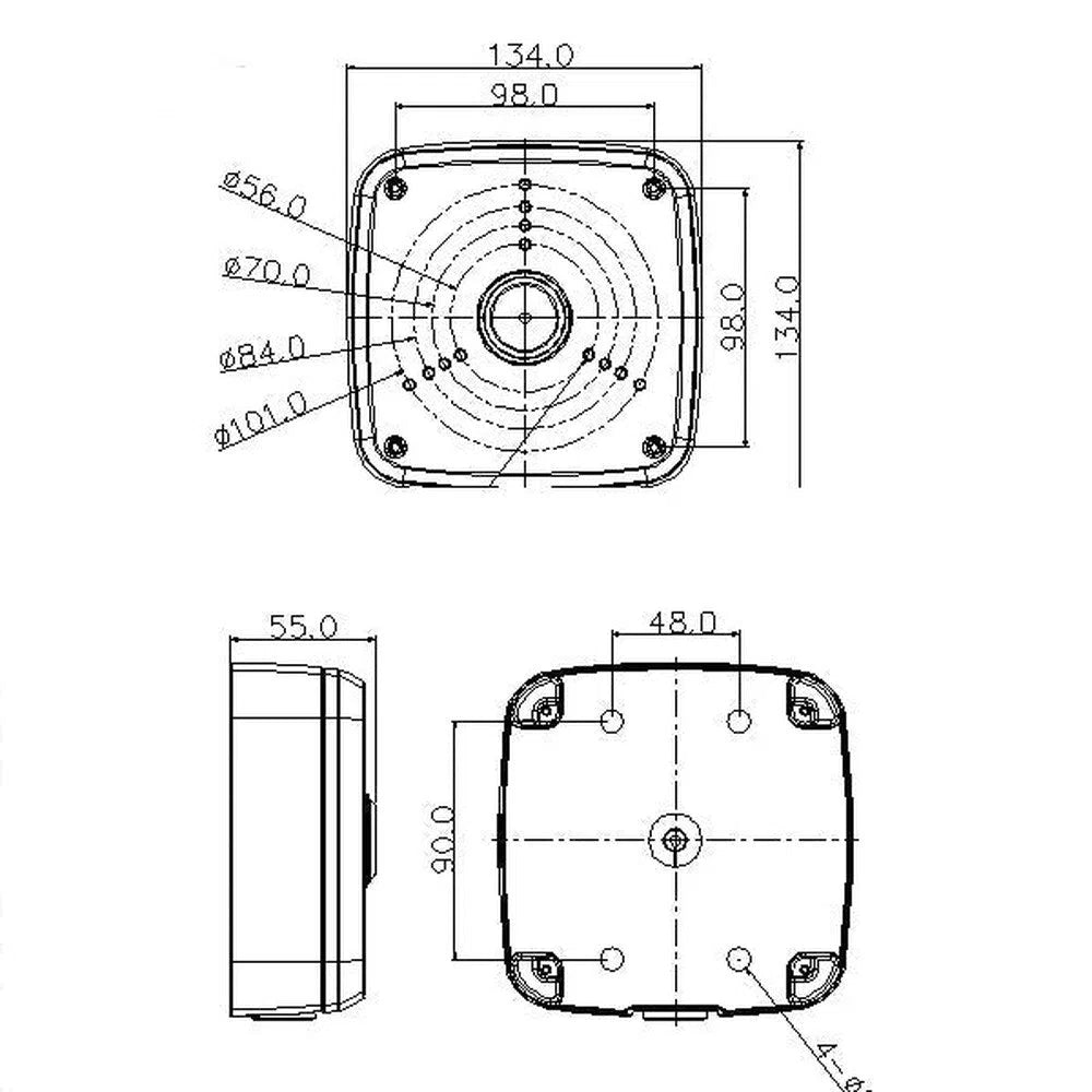 Water-proof Junction Box - PFA122-Trantech Security-[SKU]-[Total Security Equipment]-[TSE]