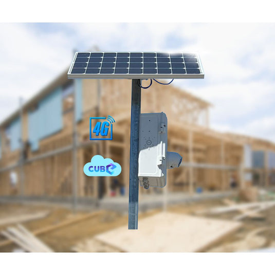 CUBE Solar CCTV Pole - Model 1-Trantech Security-[SKU]-[Total Security Equipment]-[TSE]