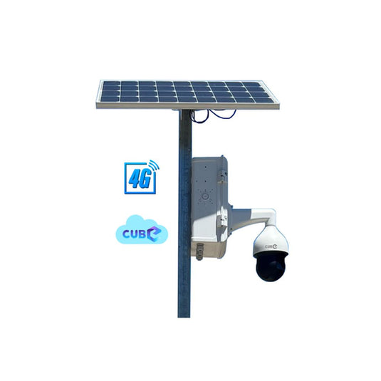 CUBE Solar CCTV Pole - Model 2-Trantech Security-[SKU]-[Total Security Equipment]-[TSE]