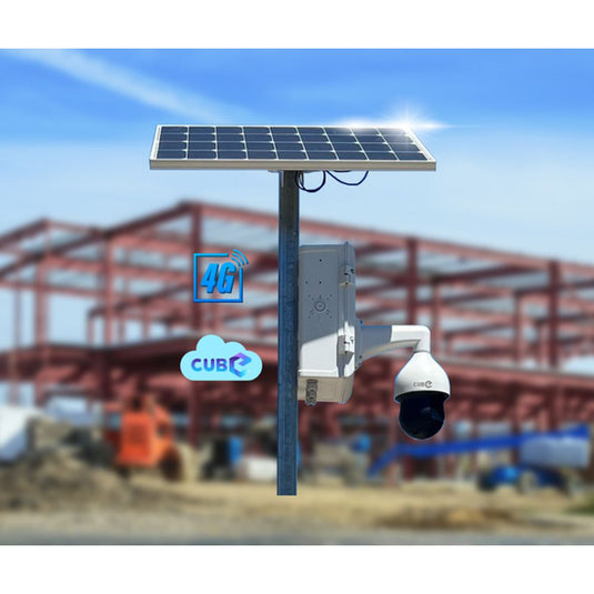 CUBE Solar CCTV Pole - Model 2-Trantech Security-[SKU]-[Total Security Equipment]-[TSE]