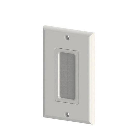 White Brush Wall Cover Plate-Trantech Security-[SKU]-[Total Security Equipment]-[TSE]