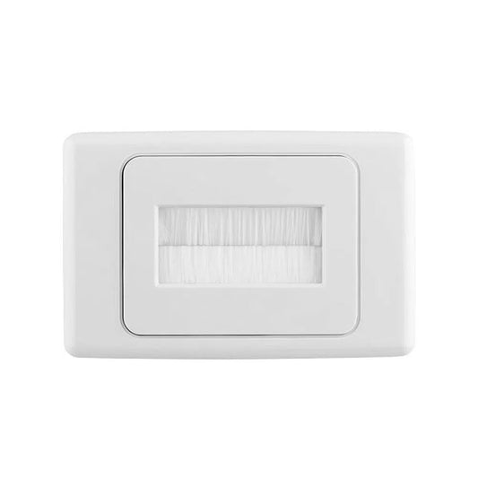 White Brush Wall Cover Plate-Trantech Security-[SKU]-[Total Security Equipment]-[TSE]