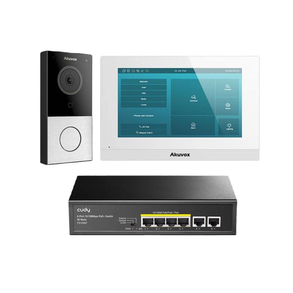 Akuvox IP Kit + PoE Switch - Total Security Equipment