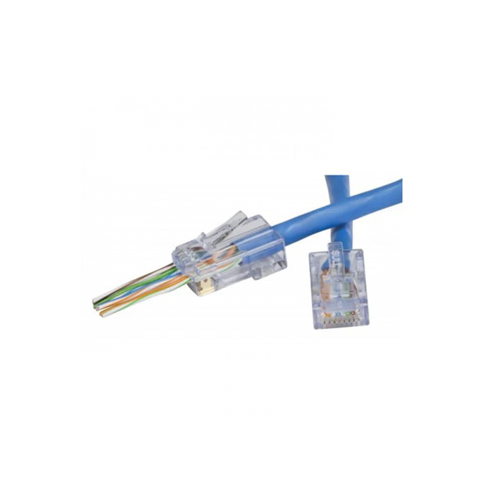 RJ45 Cat6 Plug Pass Through (Bag of 50)-Trantech Security-[SKU]-[Total Security Equipment]-[TSE]