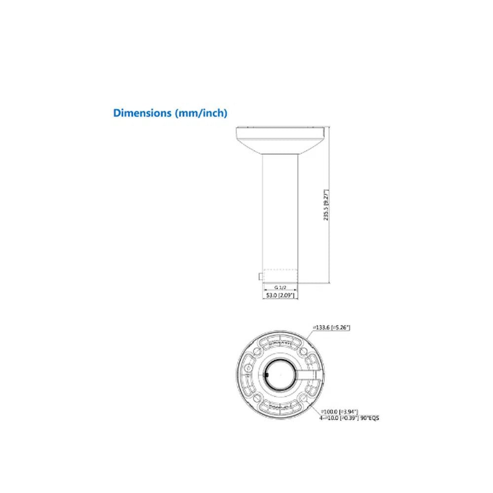 Ceiling Mount Bracket - PFB300C - Total Security Equipment