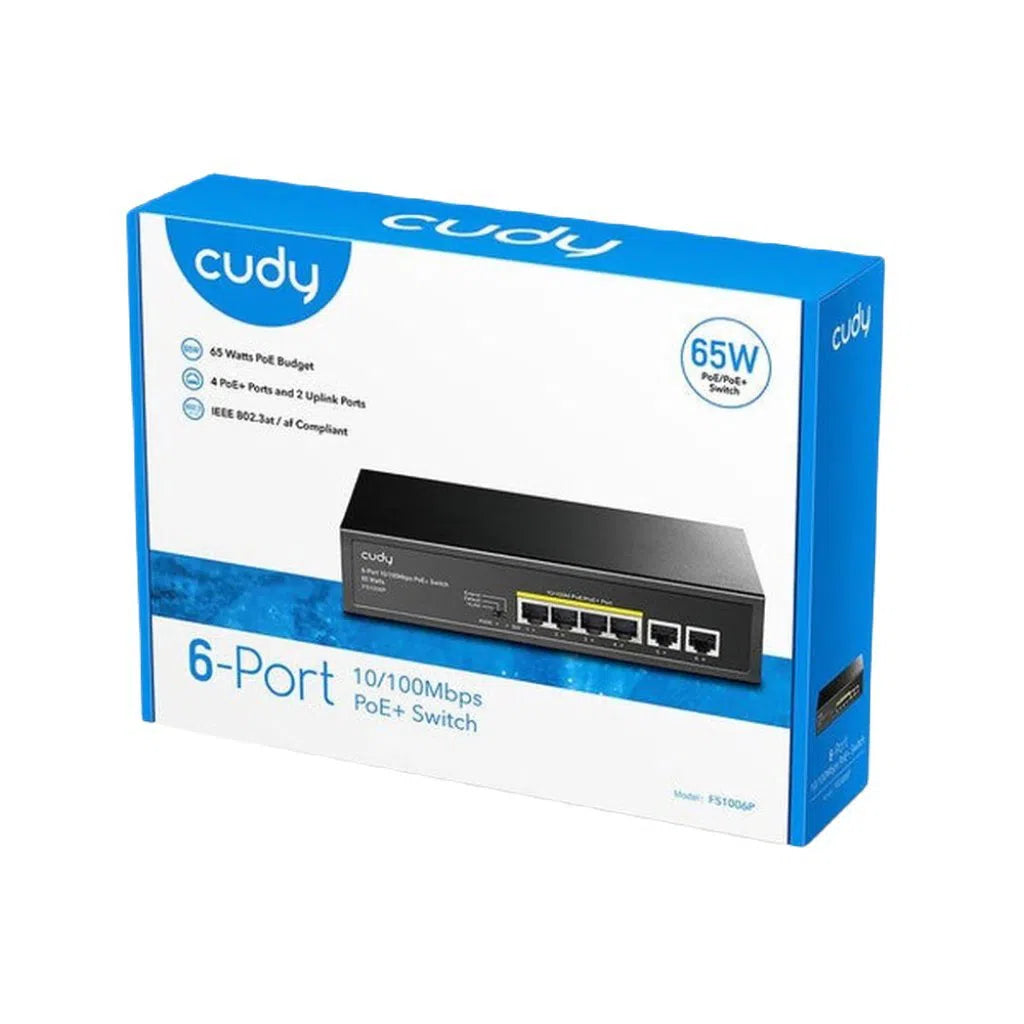 Cudy 4 - Port 10/100M PoE+ Switch - Total Security Equipment