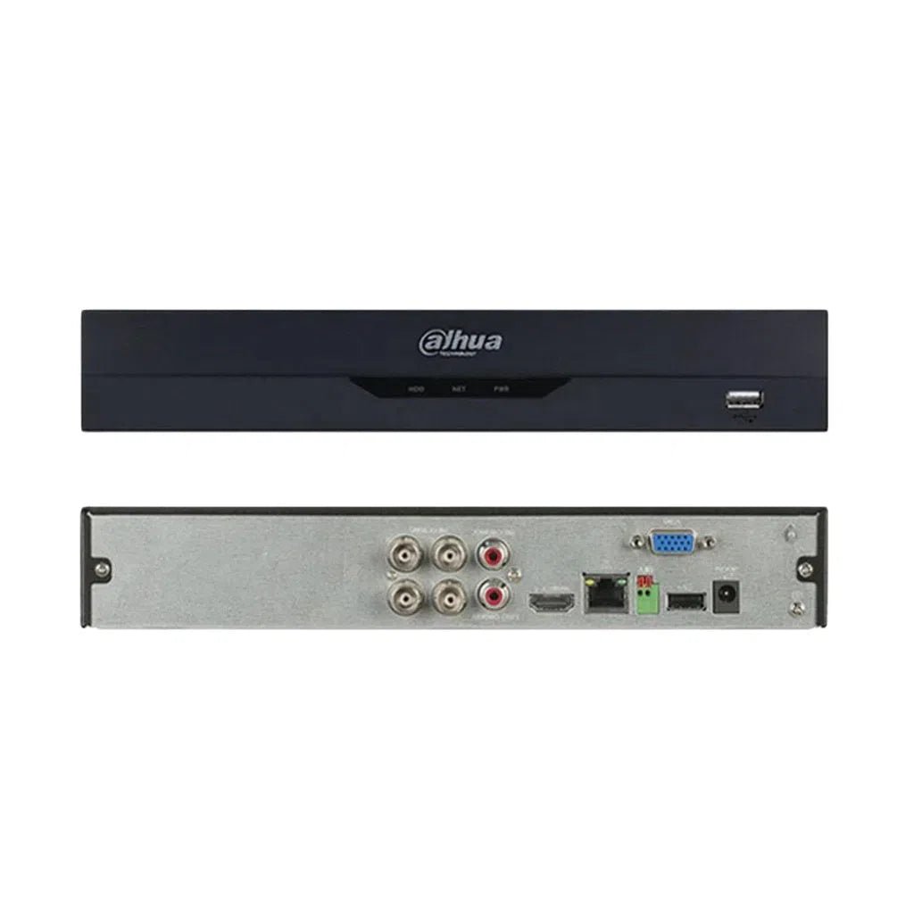 Dahua 4 Channel Penta - brid Compact 1U 1HDD WizSense DVR - XVR5104HS - 4KL - I2 - Total Security Equipment