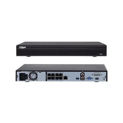 Dahua 8 Channel NVR5208 - 8P - 4KS2E 1U 8PoE 4K H.265 Pro Network Video Recorder V2 - Total Security Equipment