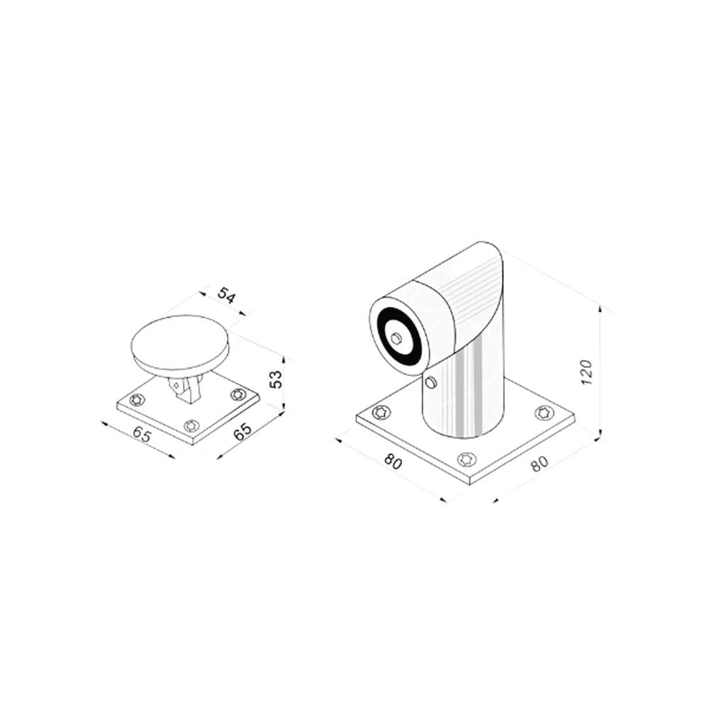 Extended Wall Mount Door Holder 50Kg - DH - 606 - 50KG - Total Security Equipment