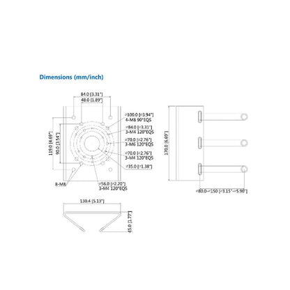 Pole Mount Bracket - PFA150 - Total Security Equipment