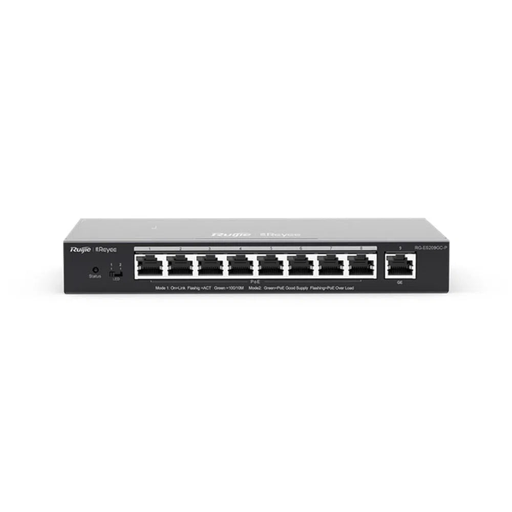 Ruijie RG - ES209GC - P PoE+ Switch - Total Security Equipment