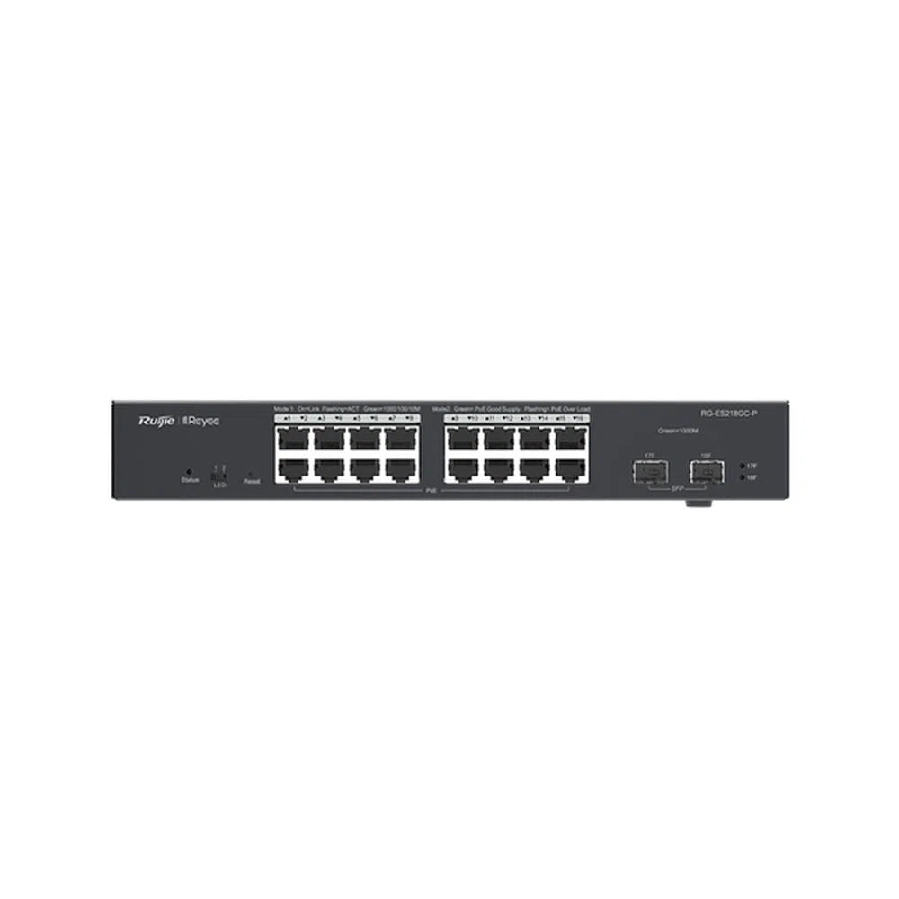 Ruijie RG - ES218GC - P PoE+ Switch - Total Security Equipment