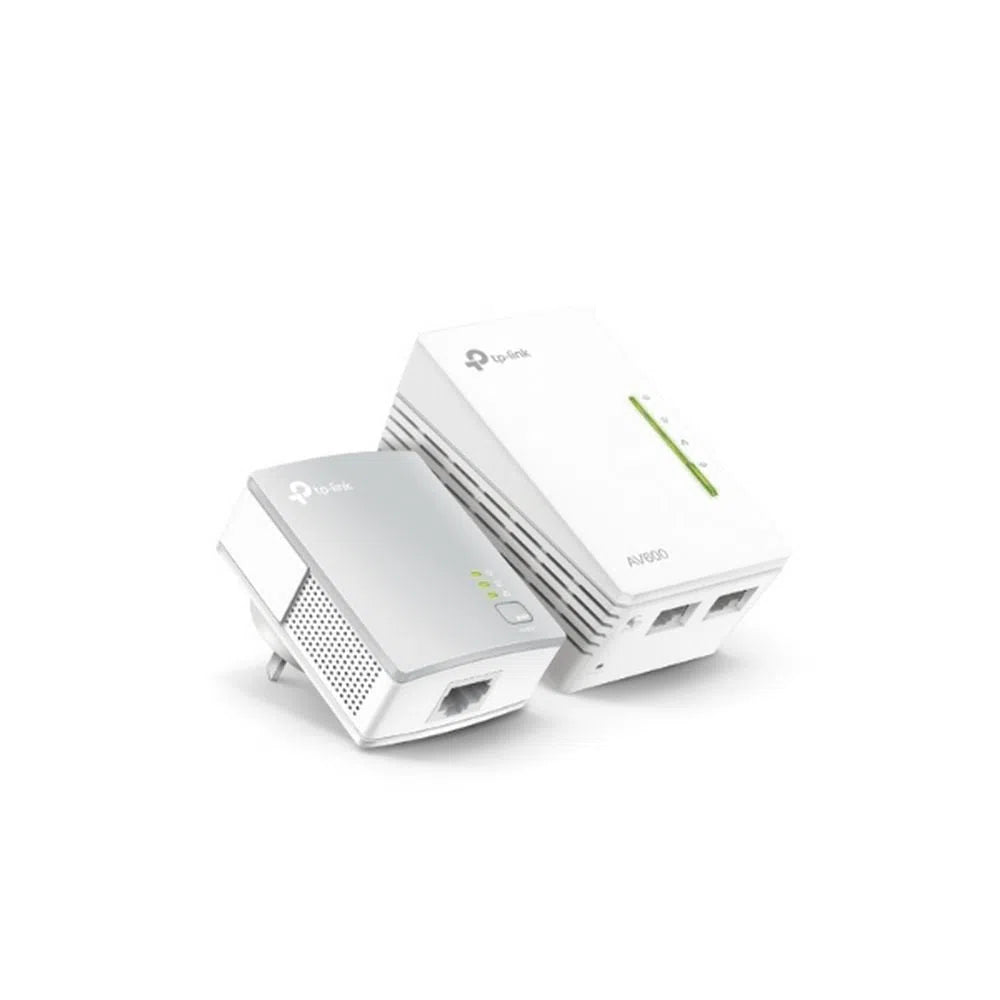 TP - Link 300Mbps AV600 Wi - Fi Powerline Extender Starter Kit - TL - WPA4220 - Total Security Equipment